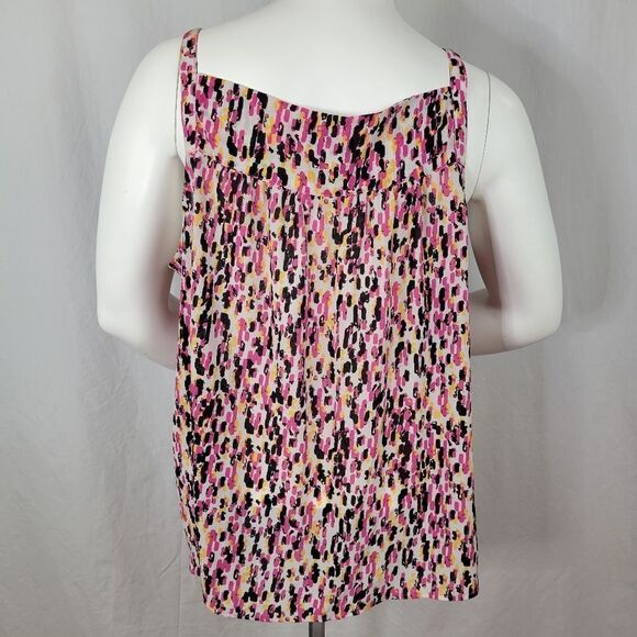 Avenue Sequined Neckline V-Neck Lightweight‎ Sleeveless Blouse Size 22/24 - Picture 3 of 6